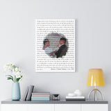 Lyrics -- Terrance & Pamela Valentine -- Canvas 18x24 -- Printify