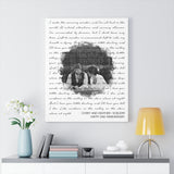 Lyrics -- Corey and Heather 10.18.2019 -- Canvas 24x30 -- Printify
