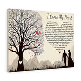 I Cross My Heart Lyrics Poster -- Canvas 18"X24" -- 30 -- printify
