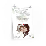 Lyrics Song -- Poster 18"x24" -- Pat & Mary Jo