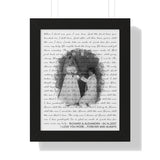 Lyrics Song -- Black framed poster/ 11"x14" -- Richard & Alexandra
