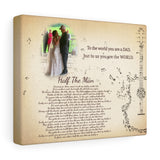 Poster -- Canvas 8x10 -- To the world you are a dad -- Printify