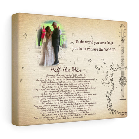 Poster -- Canvas 8x10 -- To the world you are a dad -- Printify