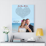 Lyrics Song -- Canvas 24"x30" -- Rick & Julie