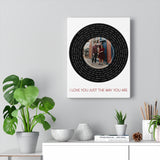 Song Record -- Canvas 11"X14" -- Nisha & Justin 06.24.22