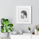 Lyrics -- Justin & Shaea 11.18.17 -- White framed 11"x14" -- Printify