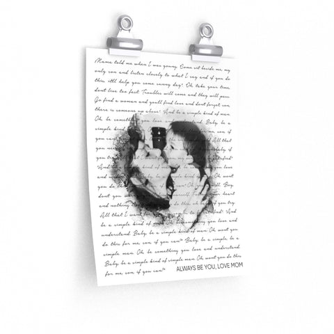 Printify 9x11 - Love Mom - Simple Man