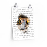 Lyrics -- Corby & Rebecca 3-21-21 -- 11x14 -- Printify