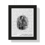 Lyrics -- Lance & Brenda 11.20.2020 -- Black framed 11x14 -- Printify