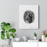 Lyrics Song -- Canvas  11"X14" -- Karlyn & Matt