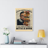 Never Underestimate The Power of A Girl -- 4 -- Canvas 18x24 -- Printify