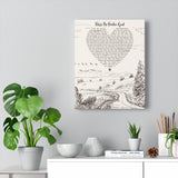 Lyrics --  Allen & Stacy -- Canvas 11x14 -- Printify