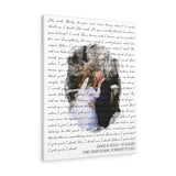 Lyrics Song -- Canvas  24"x30" -- David & Holly