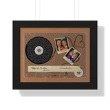 Cassette tape -- Ethan & Nadine 04.25.20 -- Black frame 11x14 -- Printify