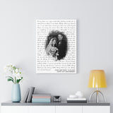 Lyrics -- Chad and Rose 12-02-2001 -- Canvas 18x24 -- Printify