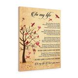 in My Life Lyrics -- Canvas 24"x30" -- 31