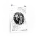 Lyrics -- Michael & Mariana 11/10/2018 -- 18x24 -- Printify
