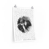 Lyrics Song -- Poster 18"x24" -- Bryan & Christina