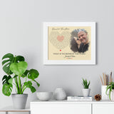Lyrics -- Jerrald & Olivia 2021 -- White framed 11x14 -- Printify