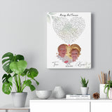 Music Lyrics Song -- Canvas 11"X14" -- Tom & Karen