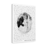 Lyrics -- Sean & Victoria 08.28.21 -- Canvas 18x24 -- Printify