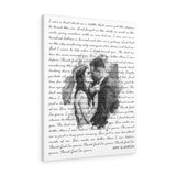 Lyrics Song -- Canvas  24"x30" -- Amy & Aaron