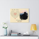 Lyrics -- Josh & Heather 02.27.2020 -- Canvas 18x24 -- Printify