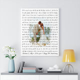 Lyrics -- Brennan & Ally I love you. Happy 9th Anniversary -- Canvas 24x30 -- Printify