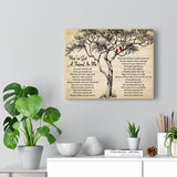 Song Lyrics --  You've Got A Friend In Me (Randy Newman) --Canvas 11"X14" -- Printify