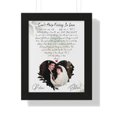 Lyric - Ellen & Peter  6/13/87 - Framed 11x14 - Printify