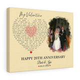 Lyrics -- Barb & Jojo 06.21.2002 -- Canvas Gallery 11"X14" -- Printify