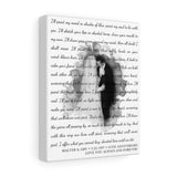 Lyrics Song -- Canvas 8"x10" -- Malter & Amy
