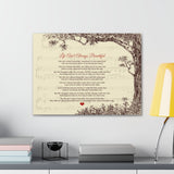 Lyrics Song -- Canvas 18"X24" -- Life Ain’t Always Beautiful(Gary Allan)