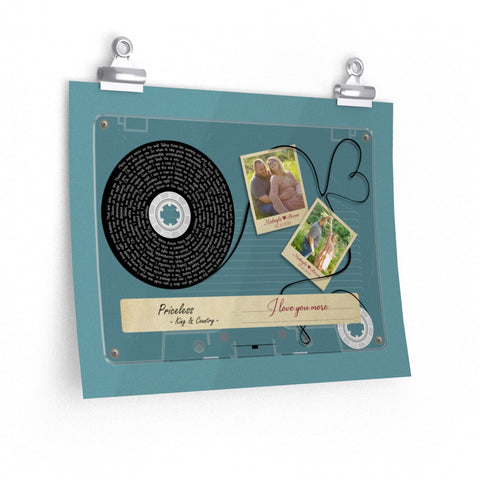 Cassette -- Makayla & Steven 02.21.2021 -- 11x14 -- Printify