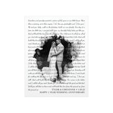 Printify Matte 11x14 Poster - Tyler & Cheyenne 1/29/22 - Happy 1 Year Wedding Anniversary