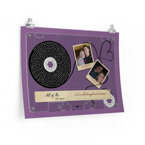 Cassette -- Brian & Tisha 02.06.2022 -- 18x24 -- Printify