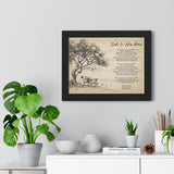 Lyrics Song -- Black Framed poster/ 12”x16” -- Safe in His Arms (Rev. Milton Brunson)