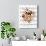 Lyrics -- Nate & Blayde 06.12.21 -- Canvas 11x14 -- Printify