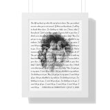 Lyrics Song -- White framed poster/ 12"x16" -- Chelsea & Christian