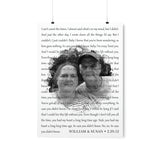 Printify Matte 18x24 Poster - William & Susan 2/29/12 - Font 2 1.3