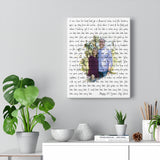 Music Lyrics Song -- Canvas 11"X14" -- Happy 10 Years My Love