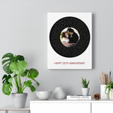 Vinyl -- GlenRay and Leanna 06/01/2002 -- Canvas 11x14 -- Printify