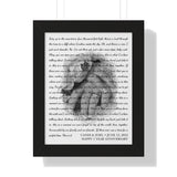 Lyrics -- Candi & Zoel June 12, 2022 -- Black framed 11x14 -- Printify