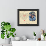 Lyrics -- Katie & Randi -- Black framed 11x14 -- Printify