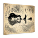 Lyrics -- Beautiful crazy -- 5 -- Canvas 24x30 -- Printify