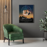 Star map -- Mike & Adel -- Canvas 24x30 -- Printify