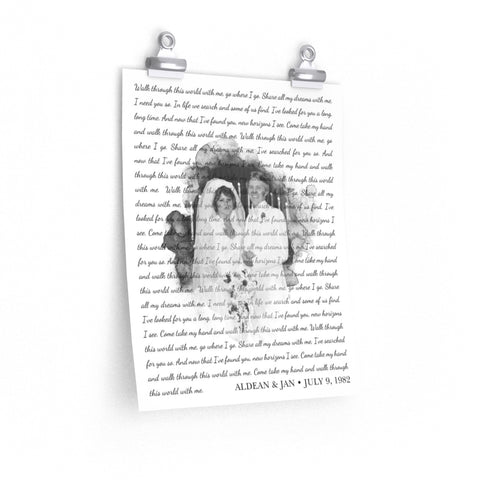 Poster 11x14 Printify - Aldean & Jan - This World With Me