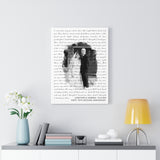 Lyrics -- Jonathan & Vanessa 12/31/2011 -- Canvas 18x24 -- Printify