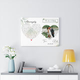 Lyrics -- Nick & Toni 08.18.18 -- Canvas 24x18 -- Printify