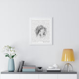 Lyrics -- Rey & Abi 01.07.17 -- White framed 16"x20" -- Printify
